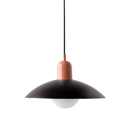 Nordic Modern Macaron Bauhaus Pendant Lamp – Minimalist Iron LED Hanging Light