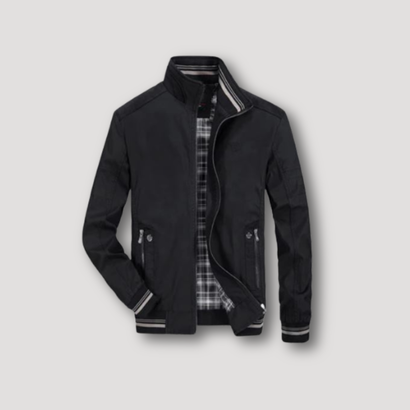 Plaid Lining Bomber Jacket for Men