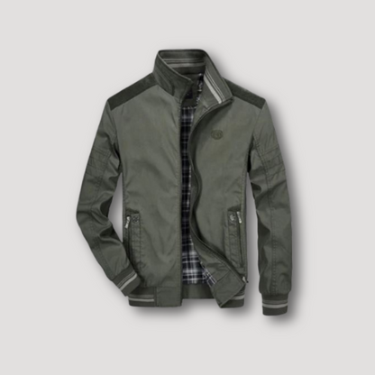 Plaid Lining Bomber Jacket for Men