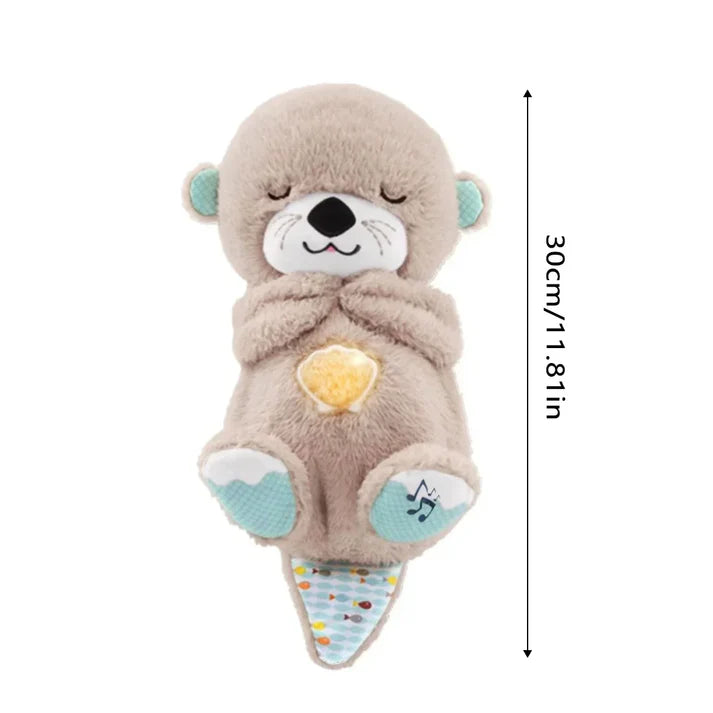 Breathing Otter Teddy Bear Toy - Portable Sound - Soothing Melodies
