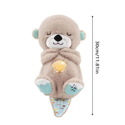 Breathing Otter Teddy Bear Toy - Portable Sound - Soothing Melodies