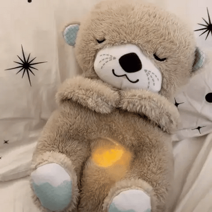 Breathing Otter Teddy Bear Toy - Portable Sound - Soothing Melodies