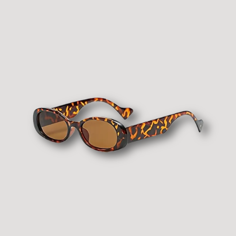 Retro Bold Frame Womens Oval Sunglasses Australia