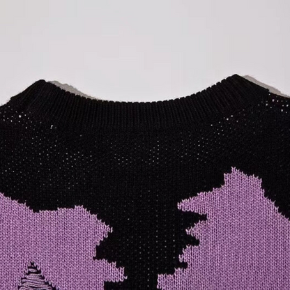 Butterfly Embroidery Knitted Sweater