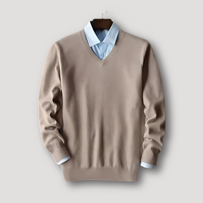 Business Casual Tailored Fit Sweaters for Men Cashmere