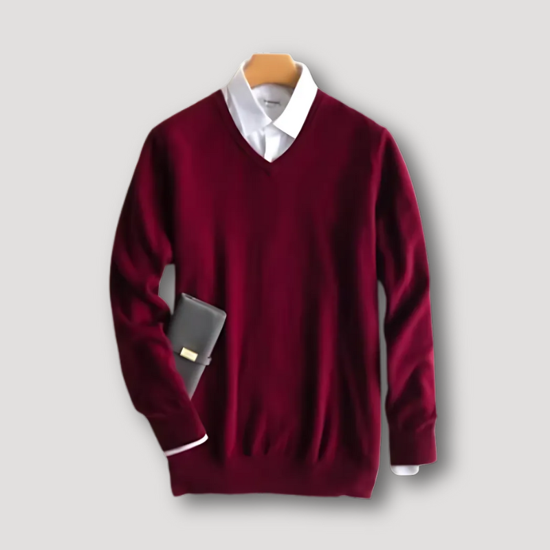 Business Casual Tailored Fit Sweaters for Men Cashmere