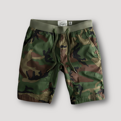 Drawstring Camouflage Shorts for Men