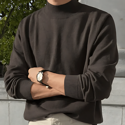 Loose Pullover Turtleneck Sweater for Men