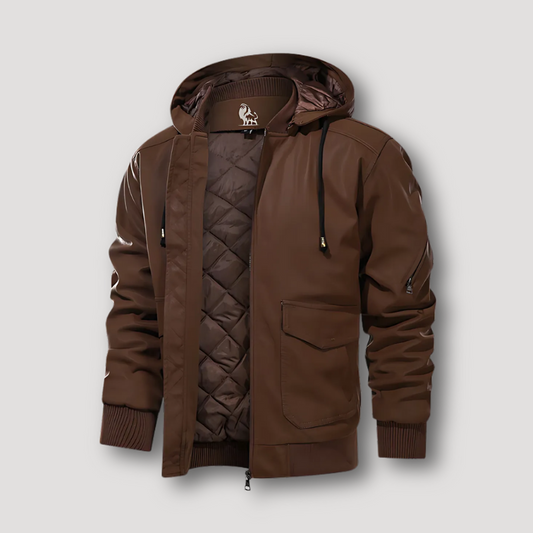 Quilted Interior Detachable Hood Motorcycle Jackets on Sale Mens