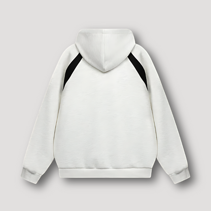 Zip Up Hoodie Basic Color Blocked Sports Jacket