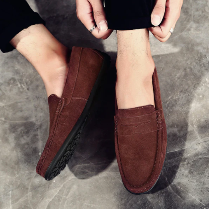 Men's Casual Suede Penny Loafers