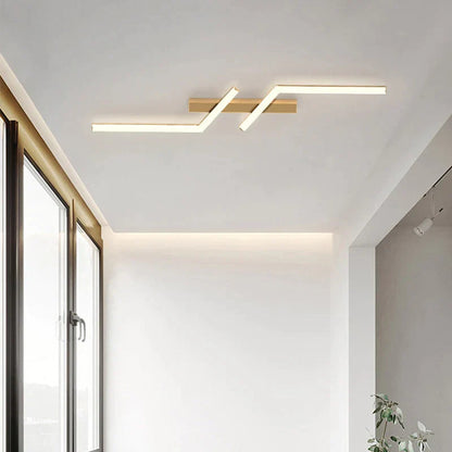 Clear Lines Ceiling Light - Elegant Design - Led Lamp