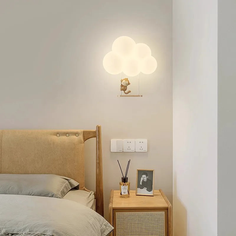 Cloud Style Wall Light - Led Power Source - Iron Material