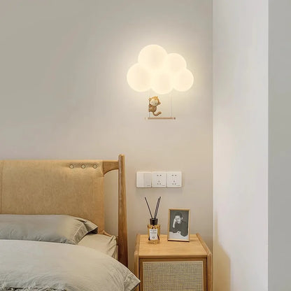 Cloud Style Wall Light - Led Power Source - Iron Material
