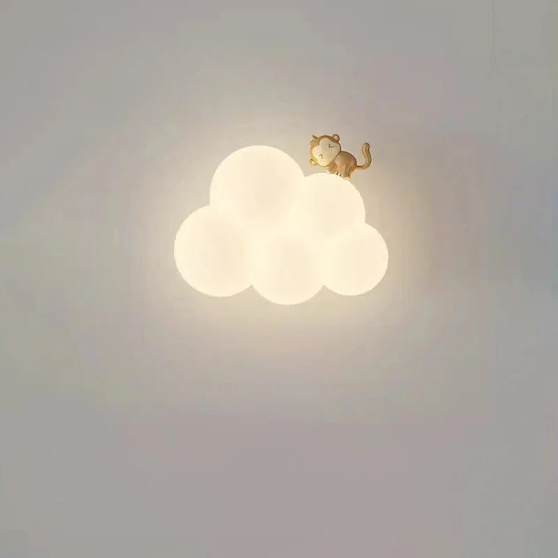 Cloud Style Wall Light - Led Power Source - Iron Material
