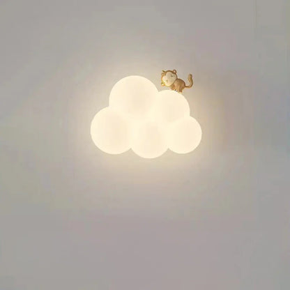 Cloud Style Wall Light - Led Power Source - Iron Material