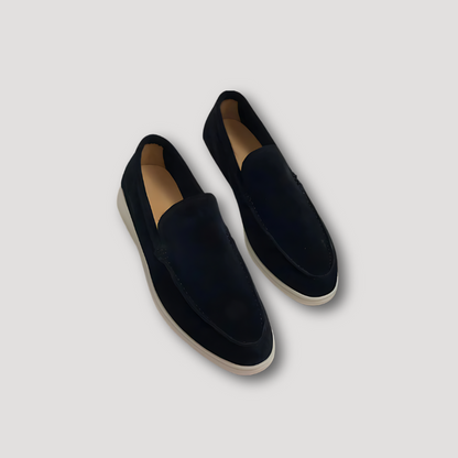 Casual Slip On Solid Color Suede Loafers Men