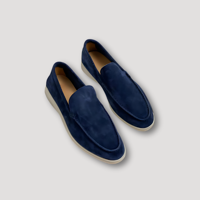 Casual Slip On Solid Color Suede Loafers Men