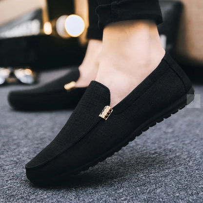 Casual Flat Light Canvas Loafer Shoes for Men