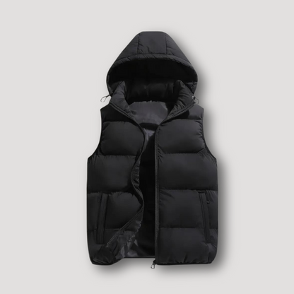 Sleeveless Quilted Hooded Bodywarmer Vest Puffer Jacket