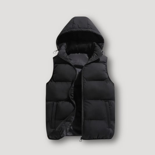 Sleeveless Quilted Hooded Bodywarmer Vest Puffer Jacket