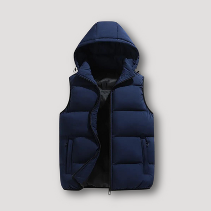 Sleeveless Quilted Hooded Bodywarmer Vest Puffer Jacket