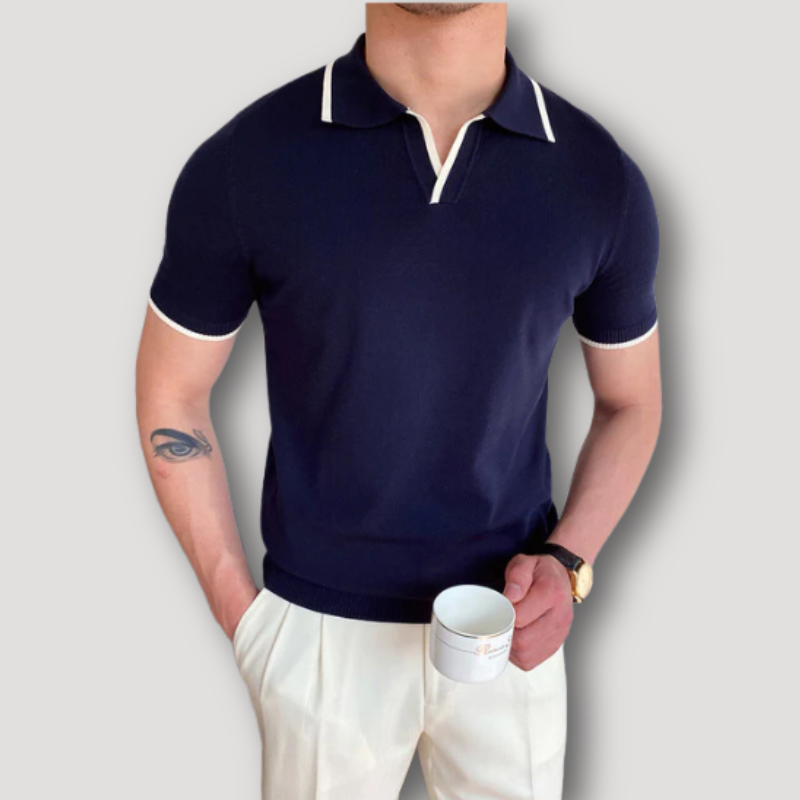 Casual Slim Fit Knitted Polo Shirts