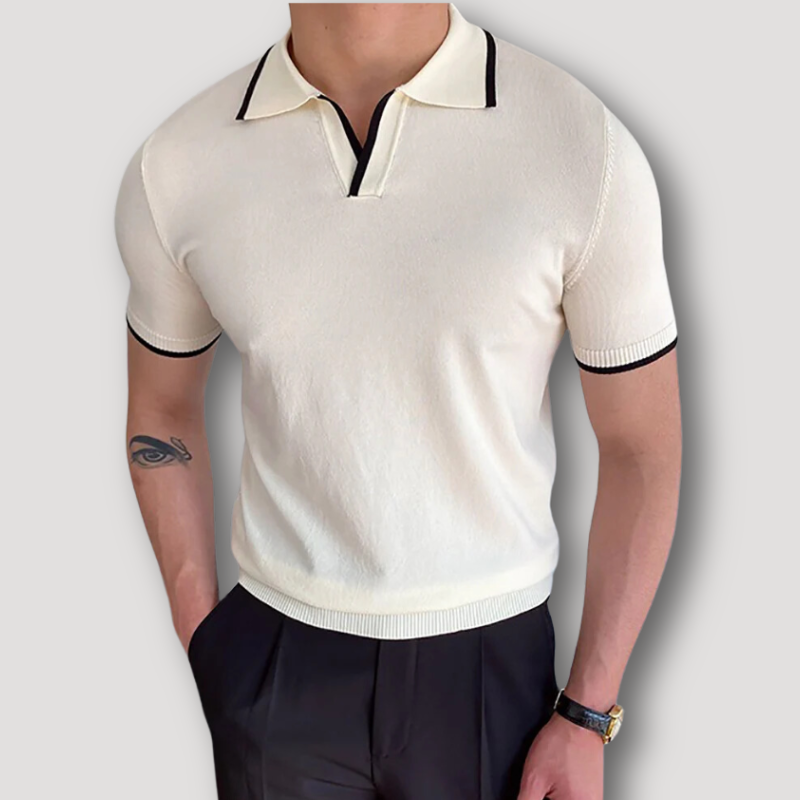 Casual Slim Fit Knitted Polo Shirts