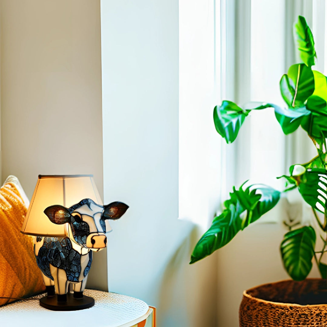 Unique Cow Lamp - USB Table Lamp - Bedside