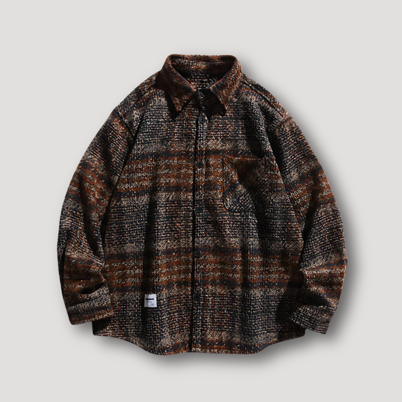 Casual Warm Plaid Jacket for Men Sale