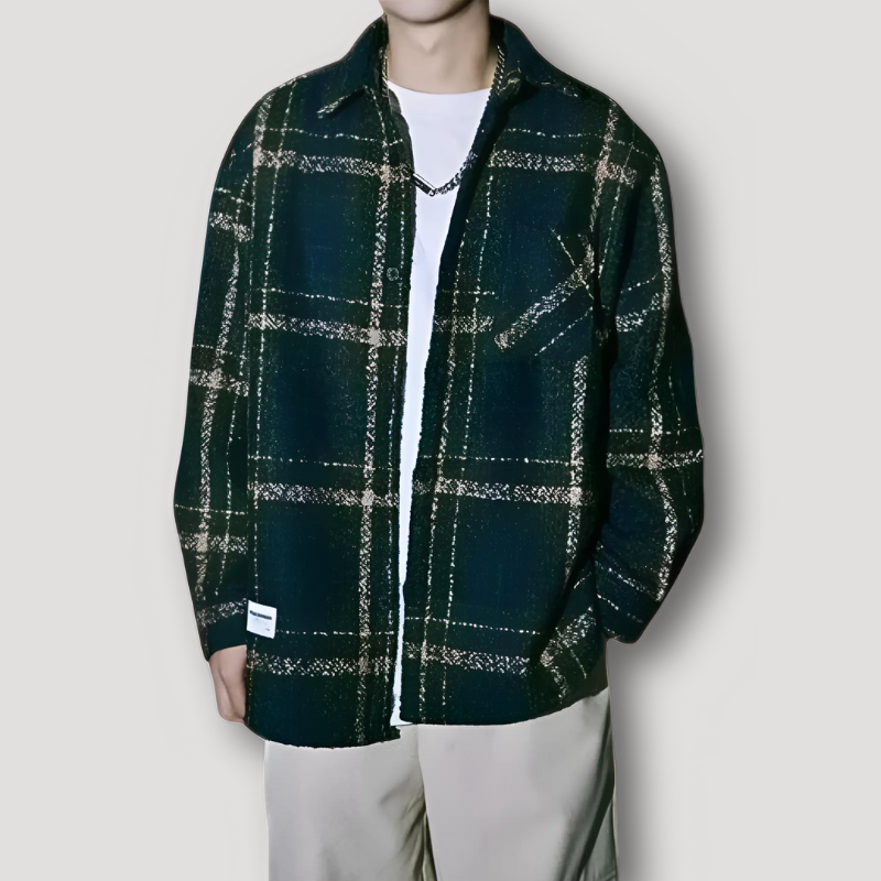 Casual Warm Plaid Jacket for Men Sale