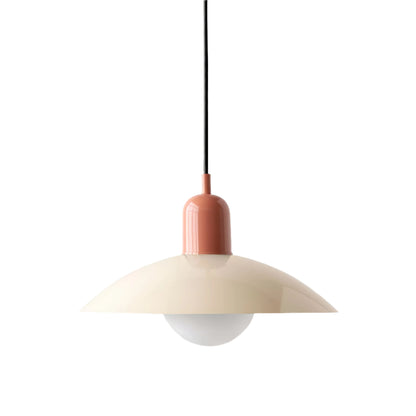 Nordic Modern Macaron Bauhaus Pendant Lamp – Minimalist Iron LED Hanging Light
