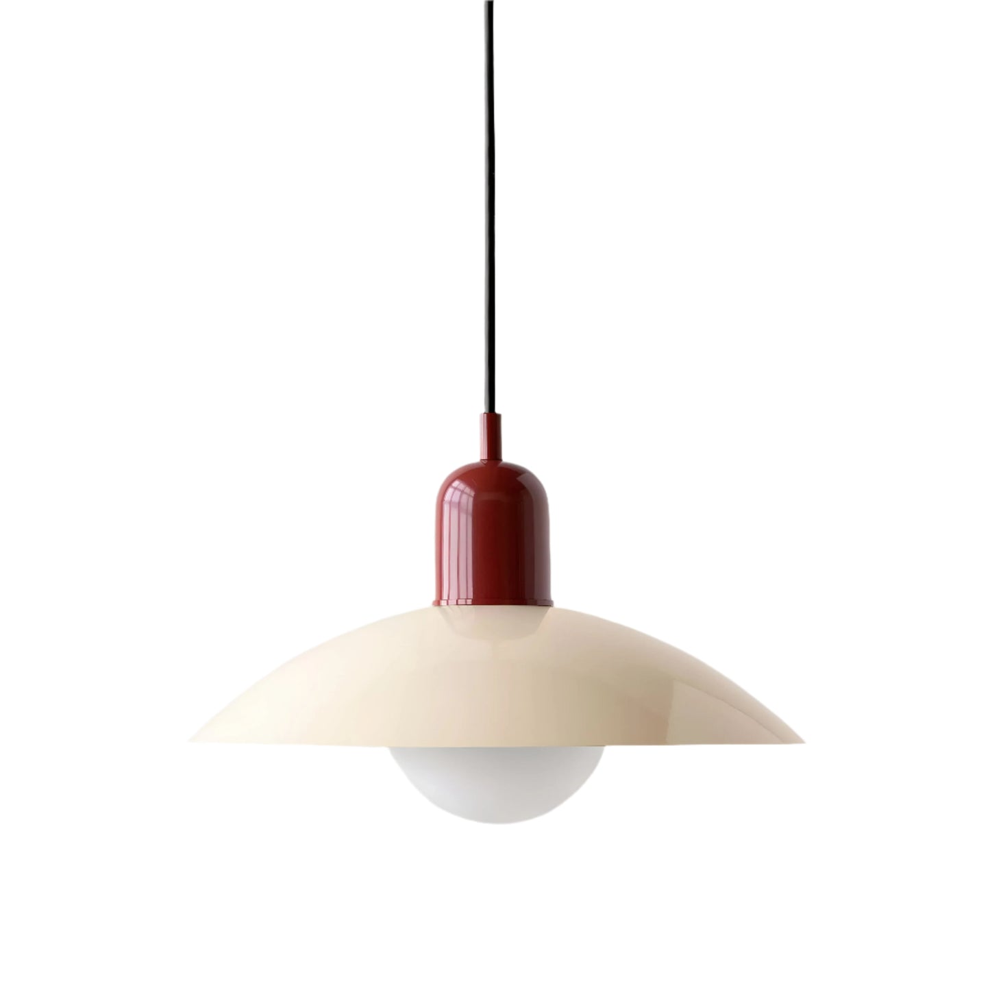 Nordic Modern Macaron Bauhaus Pendant Lamp – Minimalist Iron LED Hanging Light