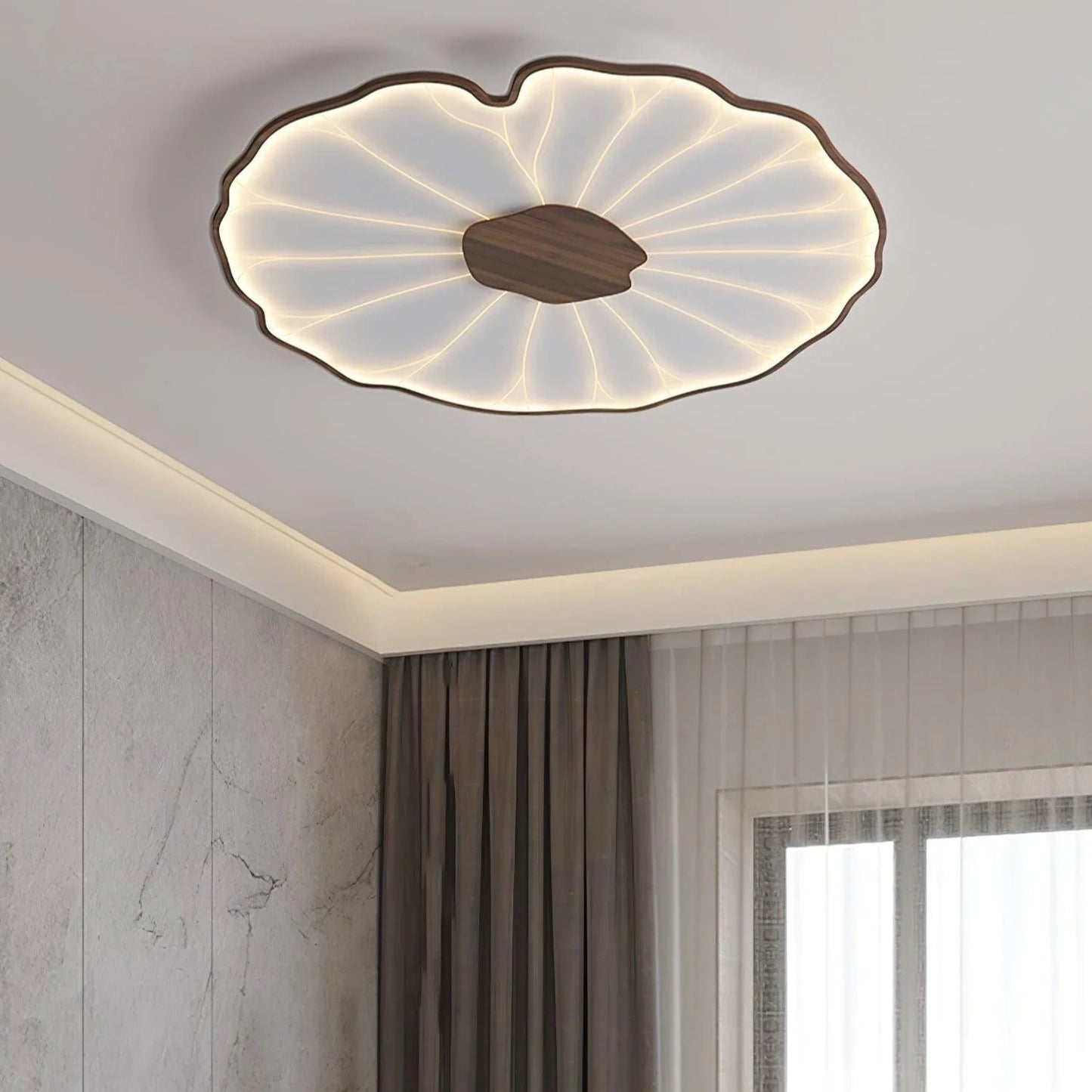 Creative Lotus Leaf Ceiling Lamp - Led Light Source - Modern Style