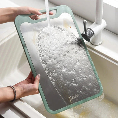 Double Sided Stainless Steel Cutting Board - Multifunctional - Antibacterial