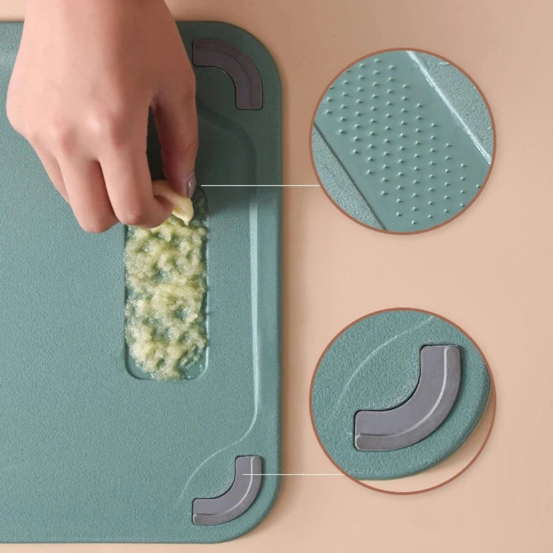 Double Sided Stainless Steel Cutting Board - Multifunctional - Antibacterial