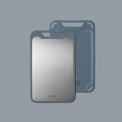 Double Sided Stainless Steel Cutting Board - Multifunctional - Antibacterial