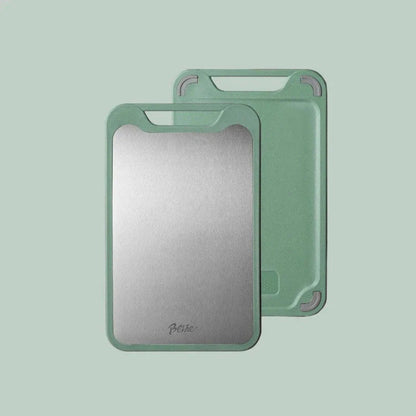 Double Sided Stainless Steel Cutting Board - Multifunctional - Antibacterial