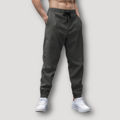 Black Drawstring Mens Jogger Pants