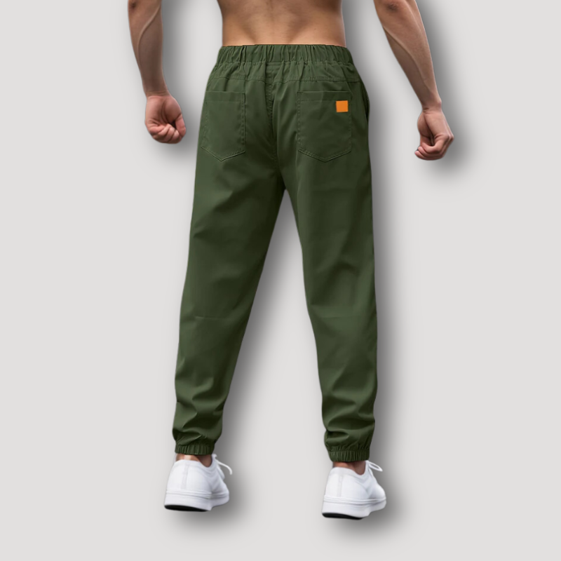 Black Drawstring Mens Jogger Pants