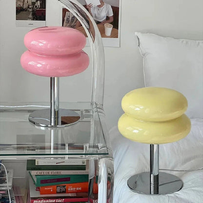 Egg Tart Design Table Lamp - Cozy Look - Luminiscent Light