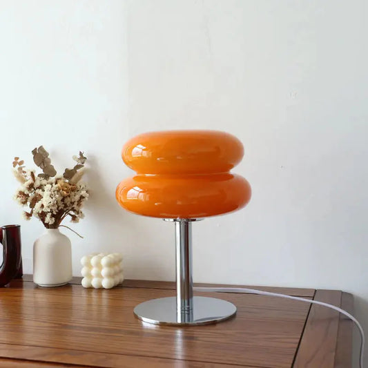 Egg Tart Design Table Lamp - Cozy Look - Luminiscent Light