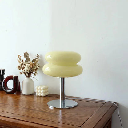 Egg Tart Design Table Lamp - Cozy Look - Luminiscent Light