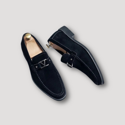 Suede Leather Loafers Valentino Shoes for Men