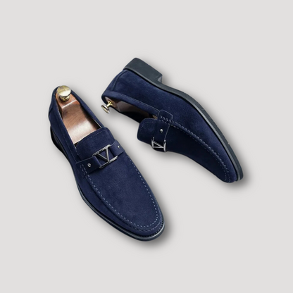 Suede Leather Loafers Valentino Shoes for Men