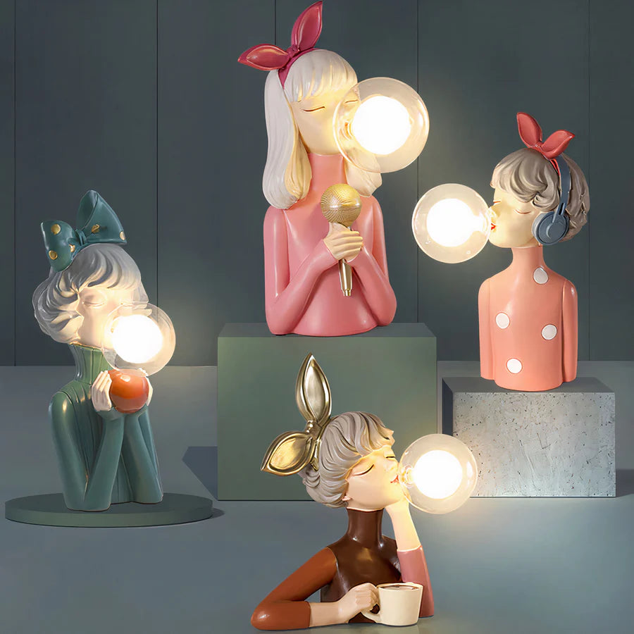Artisan Sister Design Lady Lamp - Elegance Craftsmanship