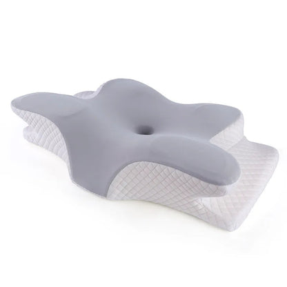 Ergonomic Contoured Butterfly Pillow - Memory Foam - Machine Washable