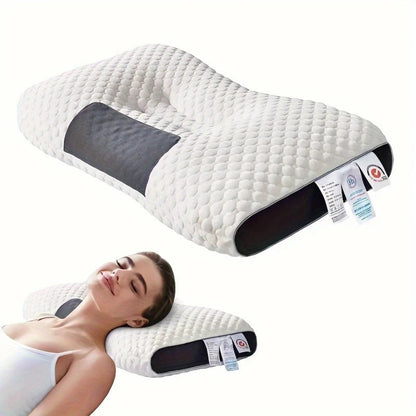 Ergonomic Memory Foam Pillow - Neck Support - Ultra Soft Material - Washable