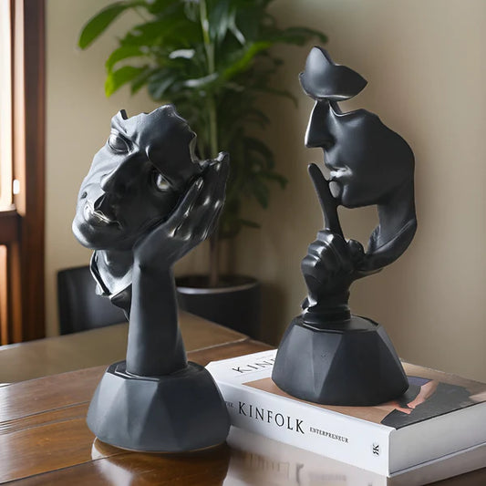 Face Image Art Abstract - Modern Sculpture - Premium Hard Material