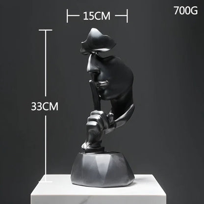 Face Image Art Abstract - Modern Sculpture - Premium Hard Material